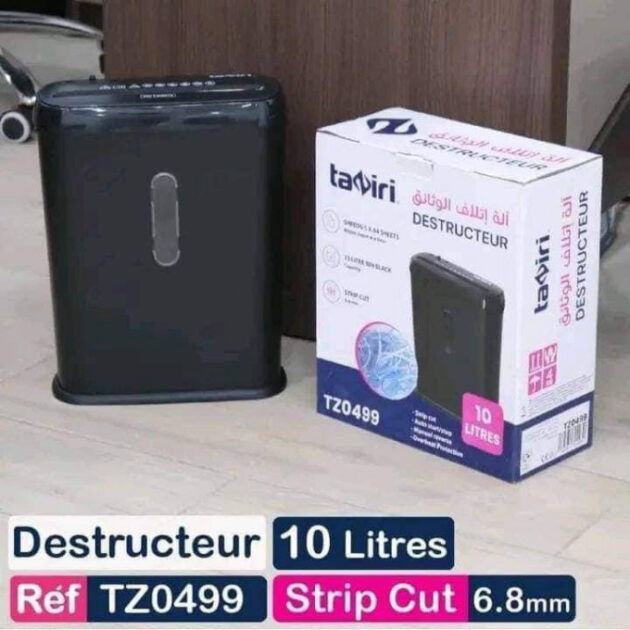 Destructeur de papier 10L