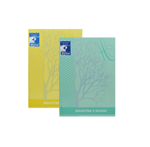 -REGISTRE 5 MAINS 21*29.7cm 5/5 -EL HILLAL