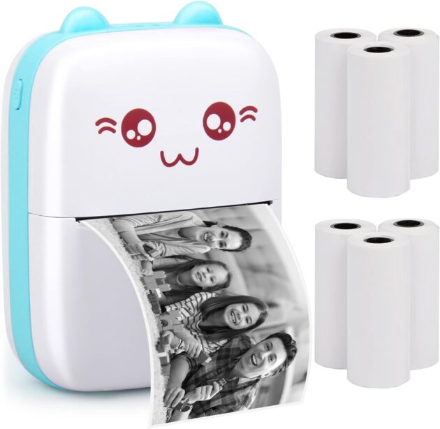 Mini Printer + 5 Rolls Paper Cadeaux