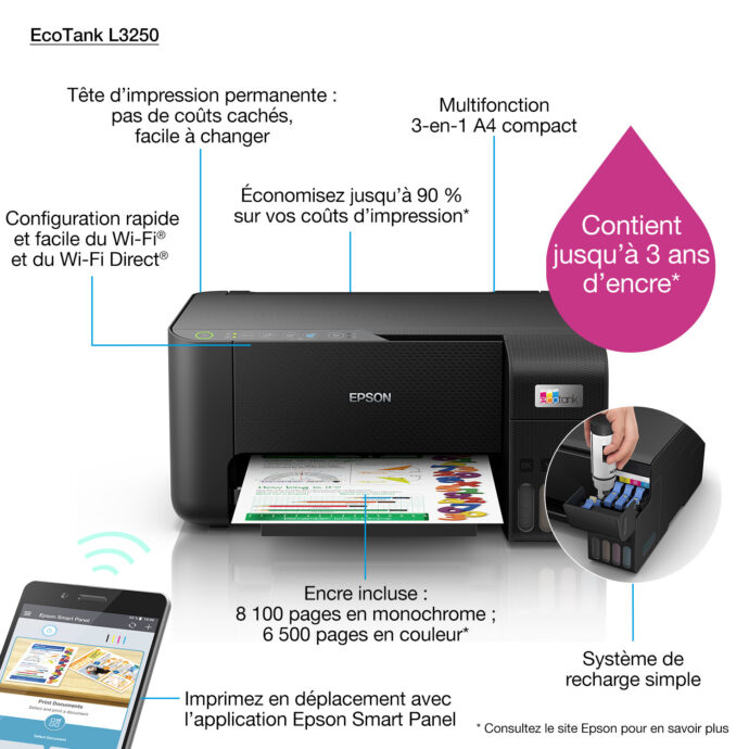 ⁦EPSON L3250 WIFI⁩ - الصورة ⁦3⁩