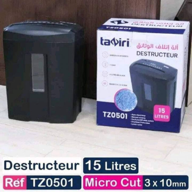 Destructeur de papier 15L